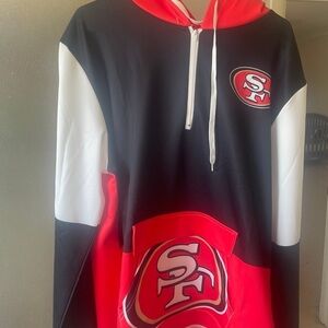 Men's Black and Red SF Hoodie